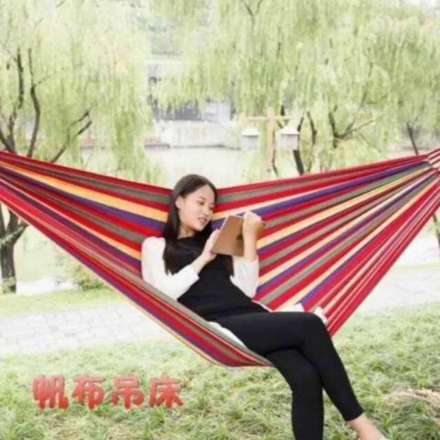 HAILEY'MART Portable Cotton Rope Outdoor Hammock Duyan | Lazada PH