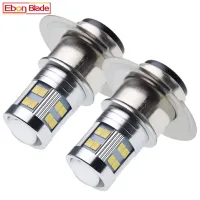 2ชิ้นหลอดไฟ LED ไฟหน้ารถมอเตอร์ไซค์ P42D 6โวลต์12โวลต์6 24SMD 2835ลำแสงคู่ไฟรถจักรยานยนต์สกูทเตอร์สีขาว6000K