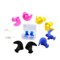 1 Pair Spiral Earplugs Waterproof Earplugs Silicone Swimming Earplugs High-end Boxed Spiral Ear Plugs Adult Bath Waterproof Accessories Accessories