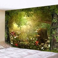 【CW】●  Large Tapestry Wall Hanging Hippie Landscape Tapestries Room