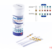 LQ แถบทดสอบการจุ่มคลอรีน50ชิ้นอ่างน้ำร้อนสระว่ายน้ำสระว่ายน้ำสระสปากระดาษทดสอบอเนกประสงค์อุปกรณ์สวนในบ้าน