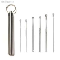 ♤✵✗ 6PCS Stainless Steel Earpick Ear Cleaner Spoon Ear Care Cleaning Tool Earwax Removal Kit Ear Pick Vax Remover Cleanser Health