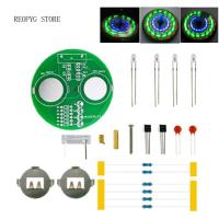 ชุดอุปกรณ์การลูกข่างไจโรอิเล็กทรอนิกส์เชื่อมไฟฟ้าแบบทำมือของตกแต่งงานปาร์ตี้โมดูลไจโรไฟกระพริบแบบ Diy พิเศษชุดอิเล็กทรอนิกส์ดีไอวาย