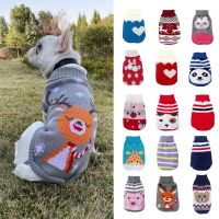 ZZOOI Winter Clothes for Small Dogs Knitted Turtleneck York Dog Christmas Sweater Chihuahua Puppy Jumper Dachshund Sphinx Cat Jacket