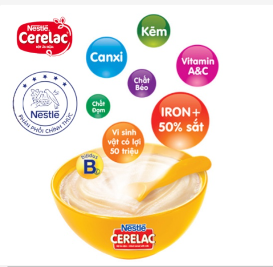 Bột ăn dặm nestle cerelac cho bé từ 6 tháng trở lên - ảnh sản phẩm 4