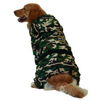 Military Tactical Dog Clothes Winter Warm Chic Jumpsuit Hoodie Golden Retriever Dog Coat Jacket For Large Camouflage Dog Clothes