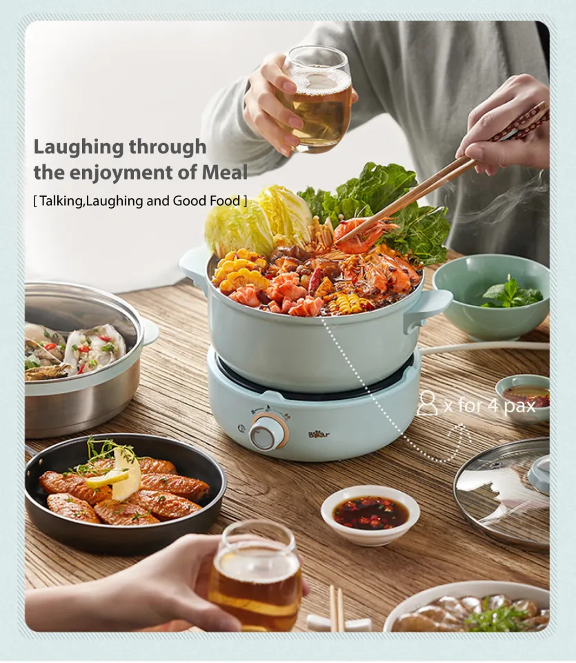 Electric Steamer, Multi-functional Frying, Boiling, Small Electric