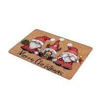 Gnome Entrance Mat Indoor Outdoor Car Non-Slip Doormat Absorbent Bath Shower Floor Mat Christmas Decorations for Home