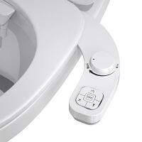 SAMODRA Non-Electric Left-Hand Bidet - Self Cleaning Dual Nozzle (Frontal and Rear Wash) Fresh Water Bidet