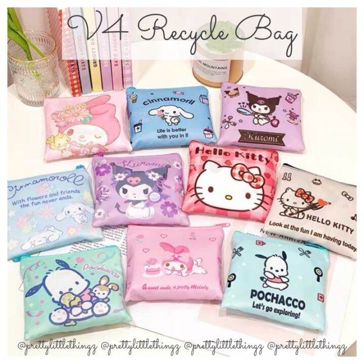 ️21 DESIGNS x SG READY STOCK x V4 Recycle Bag (Kuromi Pochacco ...