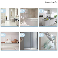 Jiam แถบป้องกันการลื่นบันไดอ่างอาบน้ำสติ๊กเกอร์ติดพื้นอาบน้ำ24ชิ้น