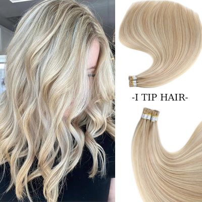 WIT Remy I Tip Hair Extensions Natural Straight Brazilian Hair double ends Pre-bonded 100 Human Hair 20-28 inch 1G/S 19 Colors