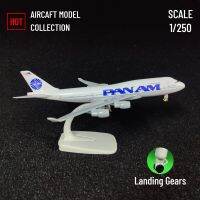 ขนาด1:250แบบจำลองเครื่องบินโลหะจำลอง Pan Am สายการบิน B747เครื่องบินการบินการตกแต่งขนาดเล็กคอลเลคชั่นศิลปะของเล่นเด็กผู้ชายเด็ก