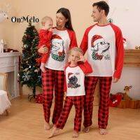 【Xiaobaide electronic】 OnMelo ชุดนอนคริสต์มาส Family Matching Outfits ตลกพิมพ์ Sleep Top กางเกง Pijamas ชุด Xmas Baby Romper เทศกาล Rave เครื่องแต่งกาย