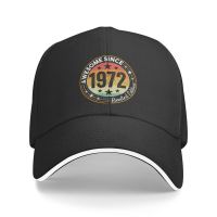 【KFAS Clothing Store】 Cool Awesome ตั้งแต่ปี1972 Gorra De Béisbol De Edición Limitada Para Hombres Y Mujeres Sombrero De Papá De 50 Cumpleaños Personalizado Ajustable Para Adultos Al Aire Libre