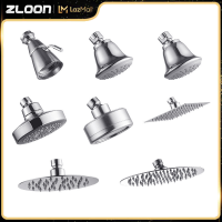 ZLOON 4นิ้วหัวฝักบัวเล็กหมุนได้360องศาปล่อยน้ำจากด้านบนฝักบัวอาบน้ำ ABS พลาสติก Chrome น้ำสำเร็จรูปประหยัดหัวห้องน้ำฝักบัว