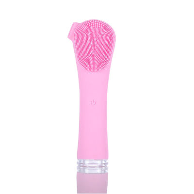 USB Face Cleaner Facial Cleansing Brush Double Sided Silicone Handle Face Massager Electric Deep Pores Cleaning Makeup Remover