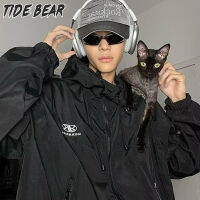 TIDE BEAR เสื้อแจ็คเก็ตแบบมีฮู้ดแห้งเร็ว,เสื้อโค้ทกีฬาสำหรับทั้งหญิงและชายครีมกันแดดแห้งเร็ว