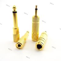 5pcs 6.35mm 1/4" Mono Male To 3.5mm 1/8" Female Connector Jack Audio Speaker Mono Terminal Plug Headphone Adapter 6TH