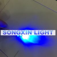 【❖New Hot❖】 Vzhengsha หมุดไฟ Led สีฟ้าสีฟ้าทรงกลม1000X3มม. ไดโอดเปล่งแสง Led F3mm สีฟ้าสดใส4ขา470-475nm