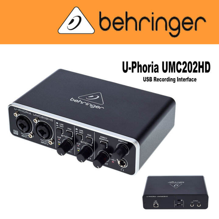 Behringer UPhoria UMC202HD USB Recording Interface Lazada PH