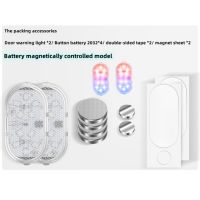 ไฟกะพริบ Led กันการชน2ชิ้น,ไฟเตือนสำหรับตกแต่งประตูรถยนต์อุปกรณ์เปิดประตูรถไม่ใช้สายไฟกันไฟท้ายเพื่อความปลอดภัย