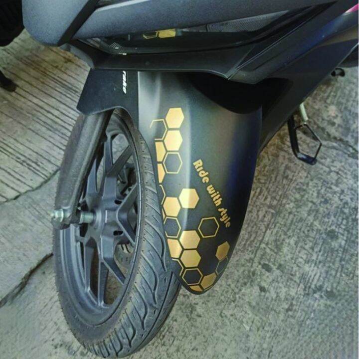Motor Front Fender Comb Vinyl Sticker Universal Style