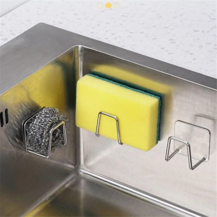 yf-2-1pcs-kitchen-stainless-steel-sink-shelf-sponges-holders-adhesive-drain-drying-rack-wall-hooks-accessories-storage-organizer