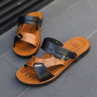 รองเท้าแตะชาย รองเท้าแตะ รองเท้าแตะคุณภาพดี รองเท้าแตะ รองเท้าแตะชายแบบสวม mens casual sandals