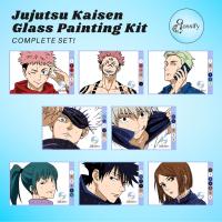 {KUT Department Store} Jujutsu Kaisen แก้วอนิเมะ DIY ชุดระบายสีชุดสีโดยตัวเลข Gassifyph