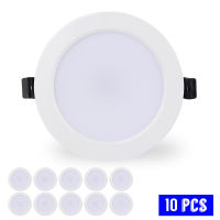 10PCSLOT LED Downlight 3W 6W 9W 12W 15W 18W Recessed Round LED Ceiling Lamp AC 110V 220V 240V Indoor Warm Cold White Lighting