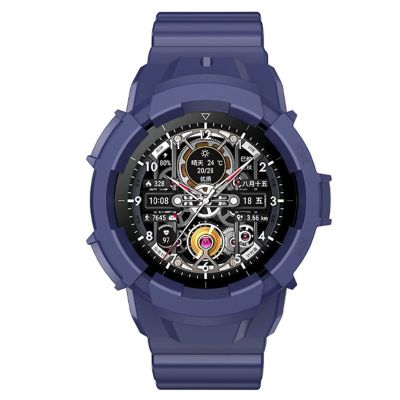 Tali Jam Tangan Karet + สำหรับนาฬิกา Samsung สายนาฬิกาแนวสปอร์ต5Pro 45มม. สำหรับ Galaxy Watch 4/5 44มม. 40มม. 46มม. มีฝาปิดแบบออลอินวัน
