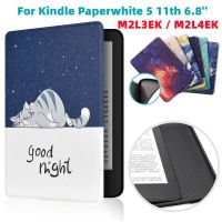 Print Cute Smart Cover for 2021 All New Kindle Paperwhite 5 11th Generation 6.8 Inch Signature Edition M2L3EK M2L4EK Ebook CaseCases Covers
