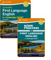 ใหม่หนังสืออังกฤษ Complete First Language English for Cambridge IGCSE®: Student Book &amp; Exam Success Guide Pack (Complete First Language English for Cambridge Igcse®)