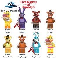 Mfqq ชุด FNAF เข้ากันได้ Fazbear/bonni/chica/foxi/freddy Minifigures สำหรับ Kids Toys