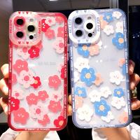 【CW】 Soft Transparent Flowes 12 13 14 XS X XR 7 8 2020 Shockproof Silicone Cover