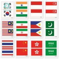 2018 Asia Flags Tattoo Sticker Of Korea India Indonesia Saudi Arabia Thailand Singapore Pakistan Malaysia Flag Temporary Tattoo Cables