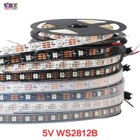 【✲High Quality✲】 na07037036036666 แถบพิกเซล Led อัจฉริยะ1M/5M Ws2812b สีดำ/ขาว Pcb 30/60/144Leds/M พิกเซล Ws2811ic สามารถระบุที่อยู่ได้อย่างอิสระ Dc5v