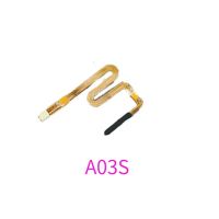 ต้นฉบับสําหรับ Samsung Galaxy A03S A037F ลายนิ้วมือเซนเซอร์ Touch ID ปุ่มโฮมปุ่มด้านข้าง Flex Cable