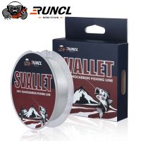 RUNCL SVALLET 100เมตร,50Yds 45เมตรเอ็นตกปลาฟลูออโรคาร์บอนผู้นำตกปลาแข็งแรงมากญี่ปุ่นจมสายเบ็ดตกปลาคาร์พ2-50LB