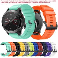 สายซิลิโคน 22 มม สำหรับ Garmin Fenix 5 Plus 6 Pro 7 Forerunner 255 945 935 Instinct 2 2S quatix 5 Sapphire Quick Release Strap อุปกรณ์เสริม