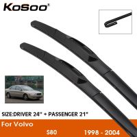 ❀✐ Car Wiper Blade For Volvo S80 1998-2004 Windshield Rubber Silicon Refill Front Window Wiper 24 21 LHD RHD Auto Accessories