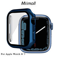 (2แพ็ค) Miimall Compatible Apple Watch Series 7 8 41Mm Case, Apple Watch Series 7 8 45Mm Screen Protector Case,ฮาร์ดพีซีกันกระแทกป้องกันรอยขีดข่วนฟิล์มกระจกนิรภัยกรณีสำหรับ Apple Watch ซีรีส์8 7กรณีอุปกรณ์เสริมฝาครอบ