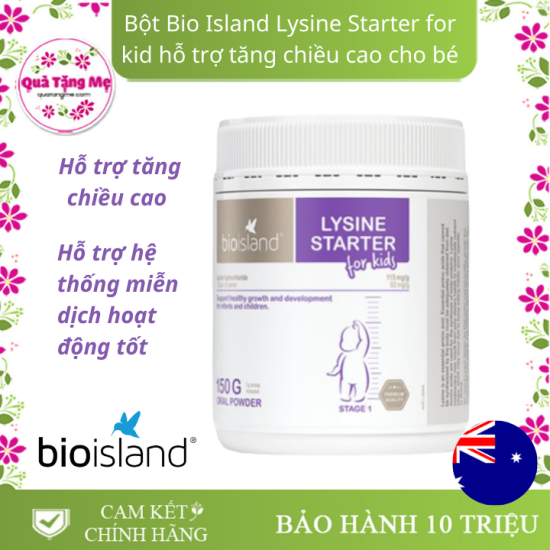 Sữa bio island lysine starter for kids dạng bột 150g - ảnh sản phẩm 1