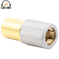 Holiday Discounts 1Pc EIZZ High End 24K  Plated PTFE Female 5Pin DIN Jack Connector For DISC Vinyl LP Turntable Record Tonearm Hifi DIY