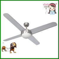 พัดลมโคมไฟ LED WINFAFOUR TL03 20 วัตต์ DAYLIGHT/WARMWHITE/COOLWHITE สีขาว/เงิน 52 นิ้วCEILING FAN LED LIGHT WINFAFOUR TL03 20W DAYLIGHT/WARMWHITE/COOLWHITE WHITE/SILVER 52" **ขายดีที่สุด**