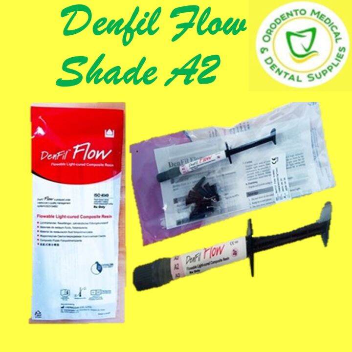 Denfil Flowable Shade A2 Lightcured Composite Resin DenFil Flow 2Grams