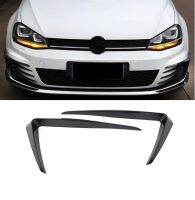 รถพลาสติก ABS ตกแต่งกันชนหน้าไฟตัดหมอกสำหรับ VW Golf 7 2013 2014 2015 2016สีดำเงา