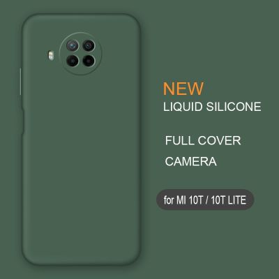 New Liquid Silicone Phone Case For Xiaomi Mi 10T Lite 10T Pro 10 T Original Camera Protective Soft Back Cover Cases