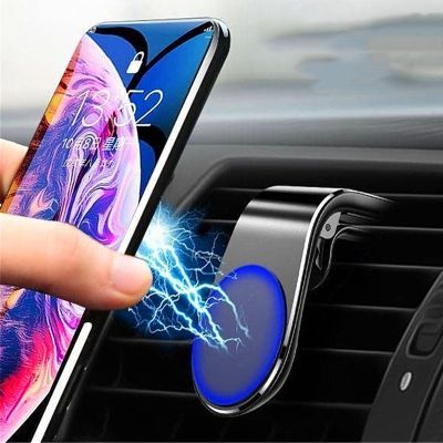 Magnetic Car Phone Holder Stand Car Phone Holder Air Vent Magnet Mount Mobile Phone Stand Clip for IPhone 13 Huawei Samsung Car Mounts